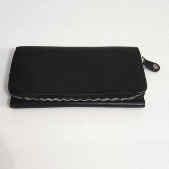 Vintage Coach Legacy Trifold Black Leather Wallet - Picture 3 of 10